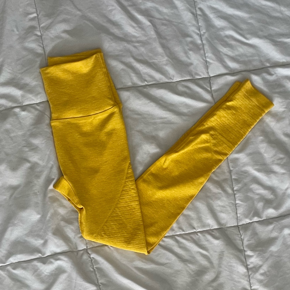 Alphalete Revival Leggings Yellow X-Small